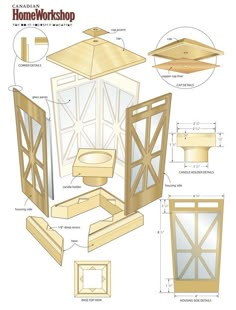 the plans for a woodworking workshop