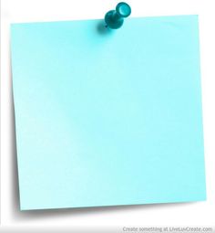 a piece of blue paper with a push pin on it