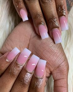 EnvyMyNailsLLC on Instagram: “#nails #kcnails #kcnailtech #ombrenails #instagramnails💅 #valentinobeautypure #nailsofinstagram #nailsonfleek #nails💅 #nailart…” Short Nails Ombre Ideas, Neutral Ombre Nails Coffin, Short Acrylic Ombre Nails, Ombré Blue Nails, Ombre Short Nails, Short Ombre Nails, Ombre Nails Pink, Girl Hygiene, Ombre Nail Colors