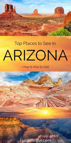 the top places to see in arizona map and how to visit