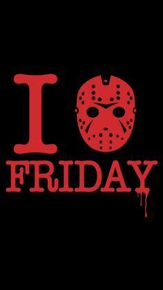 i love friday with a mask on it