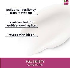 Amazon.com: Biolage Full Density Thickening Shampoo | For Fuller & Thicker Hair | With Biotin | For Thin & Fine Hair | Paraben & Silicone Free | Vegan | Valentines Day Gift For Her : Beauty & Personal Care