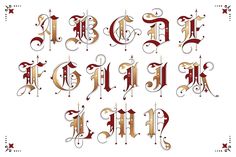 an old english type of font that is very ornate