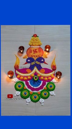 an image of a colorful decoration for diwaling on the occasion of diwaling