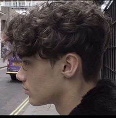 Wavy Boys Hair Style, Guy Haircuts For Curly Hair, Boys Hairstyles Curly Hair, Haircut For Guys With Curly Hair, Boys With Permed Hair, Haïr Cut For Curly Hair Boy, Boys Perms Hair, Perm Guys Hair, Guy Permed Hair