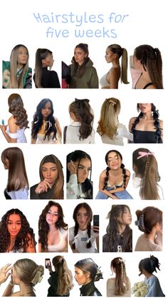 Easy Hairstyles For Thick Hair, Hairstyles For Layered Hair, Back To School Hairstyles, Hair Up Styles, Hairdo For Long Hair