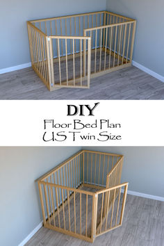 this is an image of a baby crib with the bottom and bottom side open