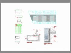 an architectural drawing shows the various parts of a building