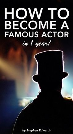 the cover of how to become a famous actor in 1 year