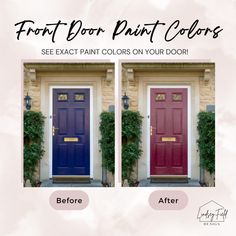 front door paint colors that are red and blue