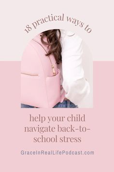 Your child is thinking about school outfits, fall clothes, Homecoming dresses, and all things back to school. How can you help your children also navigate the stress they feel about getting back into the classroom? Listen in to Episode #77 of the Grace In Real Life podcast, and you\'ll learn 18 practical, easy ways to help your child navigate school-year stress. School Outfits Fall, About School, Can You Help, Fall Clothes