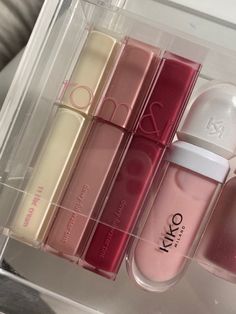 Peripera Aesthetic, Korean Makeup Aesthetic, Romand Lip Tint, Neutral Makeup, Lip Glosses