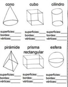 the worksheet for describing shapes and their corresponding words, including cubes, triangles, and circles