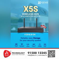 an advertisement for the x5s wireless router with 4gh & 6gh