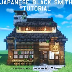 the japanese black smith house in minecraft