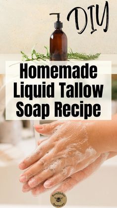 ✨ Make your own luxurious liquid tallow soap! This DIY recipe is perfect for holiday gifting — moisturizing, natural, and versatile for hand washing or dishes. Customize with your favorite essential oils like peppermint or lavender for a personal touch. 🎁 Handmade gifts that nourish the skin and show you care! Pin it for later and start crafting today! 🧴 #DIYSoap #LiquidTallowSoap #HolidayGifts #NaturalSkincare #HandmadeGifts #EssentialOils #TallowSoap Tallow Soap Recipe, Diy Tallow, Make Tallow, Tallow Recipe, Lotion Bars Recipe, Homemade Soap Bars, Tallow Soap, Deodorant Recipes