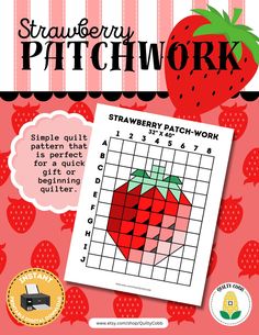 the strawberry patchwork worksheet for children