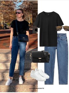 Simple Casual Outfits, Fall Jeans, Everyday Fashion Outfits, Casual Day Outfits, Fashion 101, Mood Board Fashion, Mode Fashion, Dream Clothes