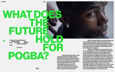 an article about the future hold for pogba is featured in this magazine cover