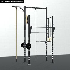 the gym equipment is ready to be used for crossfit and strength trainings