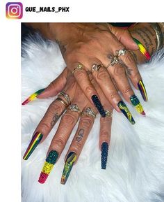 44+ Jamaican Nail Designs for 2024 - Nerd About Town Classy Nails