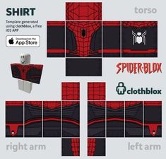 an image of the spider - man costume paper toy box with instructions to make it