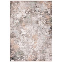 an abstract rug with various colors and textures