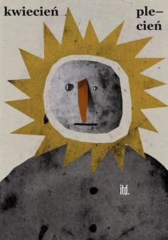 a poster with an image of a person in a space suit and sunburst on his head