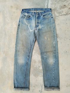 Denim Inspiration, Raw Denim, Levis 501, Levi Strauss, Vintage Jeans, True Vintage, Denim Wash, Aesthetic Clothes, Mens Jeans