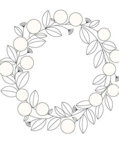 a wreath made out of leaves and berries on a white background with the words,