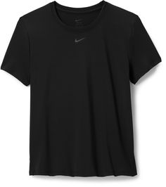 Up for a workout or down to chill  the women's Nike One Classic T-shirt is ready for whatever you are. The lightweight  silky-smooth fabric dries quickly and works for wherever your day takes you. Nike Go-dry T-shirt For Running, Basic Black Go-dry Tops, Nike Black Go-dry T-shirt, Nike Go-dry Functional T-shirt, Nike Stretch T-shirt With Go-dry Technology, Nike Black Running Top, Nike Black Workout T-shirt, Nike Crew Neck T-shirt For Running, Nike Relaxed Fit Go-dry T-shirt