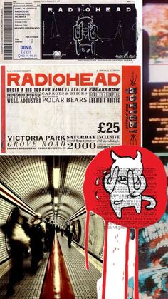 the back cover of radiohead's new album, which features an image of a demon