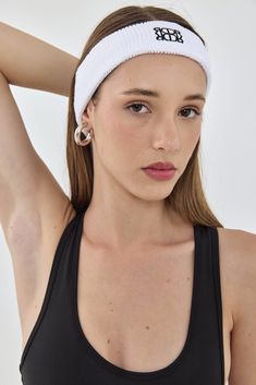 Active headband. The perfect accessory to tie in your active look all together. 100% Cotton Color: White Care: Machine wash cold. Wash with like colors. Do not bleach. Dry in shade. How to measure yourself Sporty Headband With Sweatband, One Size, Sporty Headband With Sweatband, Sporty Gym Headband With Sweatband, Sporty Sweatband Headband For Gym, Sporty Cotton Sweatband Headband, Casual Cotton Sweatband Headband, Adjustable Casual Headband For Everyday, Casual Headband With Sweatband, One Size Fits Most, Casual Adjustable Headband For Everyday