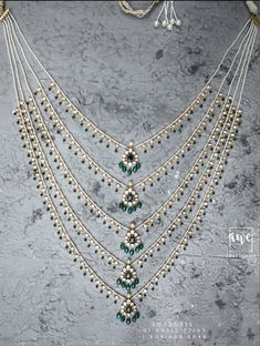 Panch Lada, Pearl Haram, Silver Indian Jewelry, Hyderabadi Jewelry, Sabyasachi Jewelry, Sabyasachi Jewellery, Gem Jewelry