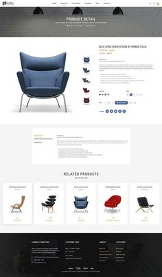 the website design for furniture store