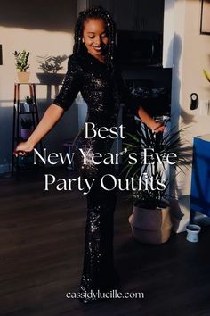 Black Christmas Party Outfit, New Years Outfits Black Women, New Year S Eve Outfit, New Years Eve Outfits Parties Night Out Cold, New Year Party Outfit Winter, Sequin Top Outfit Party, New Year Ootd, New Year Eve Outfit