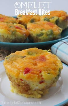 four mini quiches sitting on top of a pan