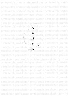 the word kram written in black on a white background