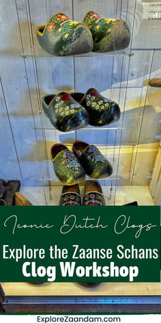 From practical footwear to artistic creations, Dutch clogs hold a fascinating history. Visit the Zaanse Schans Clog Workshop to watch skilled artisans at work, view unique clog displays, and take home a piece of Dutch tradition. Ideal for travelers seeking authentic cultural experiences! #DutchSouvenirs #ClogMaking #ExploreNetherlands Dutch Clogs, Museum Displays, Wooden Clogs, Wooden Shoes, Backpacking Travel, Unique Shoes