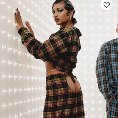 Elevate Your Sleepwear Game With This Stunning Savage X Fenty Tartan Ram Hem 3-Piece Pajama Set In Xlarge Size. This Pajama Set Is Perfect For Women Who Want To Feel Comfortable And Stylish At The Same Time. The Set Includes A Long-Sleeved Cropped Top, Open Back Pants, And A Matching Bra, All Made From A High-Quality Blend Of Cotton And Rayon. The Set Features A Trendy Tartan Pattern, Making It An Ideal Choice For Those Who Love The Classic Plaid Look. The Savage X Brand Is Known For Its Excepti Pj Pant, Plaid Pajama Pants, Comfortable Pajamas, Plaid Pajamas, Savage X Fenty, One Piece Pajamas, Pj Pants, Pajama Bottoms, Plaid Flannel