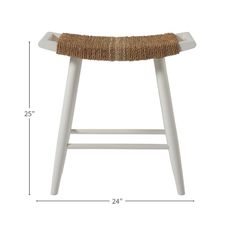 the height of a stool with a rope seat