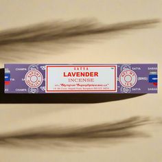 an incense stick with the label lavender incense