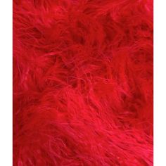 the red fur texture is very soft and fluffy, but it doesn't look like any