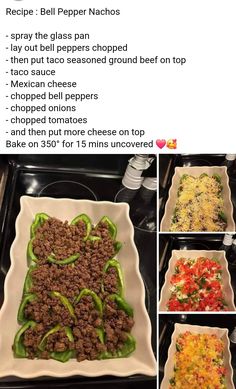 the steps to make an enchilada casserole with beef and peppers