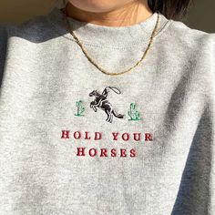 Wrangler Sweatshirt, Cactus Sweatshirt, Horse Sweater, Western Sweatshirts, Horse Sweatshirts, Crewneck Style, Crewneck Design