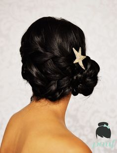 Pretty waterfall braid updo #updo #wedding hair Waterfall Braid Updo, Pretty Waterfall, Updo Wedding Hair, Braid Updo, Bridal Hair Makeup, Bride Ideas, Wedding Updos, Updo Wedding, Waterfall Braid