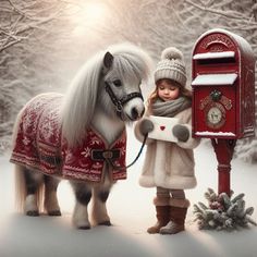 Images Noêl Vintages, Winter Christmas Scenes, Christmas Horses, Christmas Scenery, Letter To Santa, Christmas Artwork, Cowboy Christmas, Holiday Pictures, Christmas Scenes