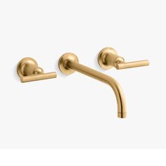 an image of two handles on a wall mounted faucet