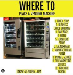 there is a vending machine with instructions on how to use it in the store