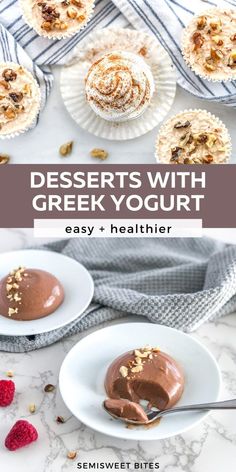 desserts with greek yogurt and chocolate